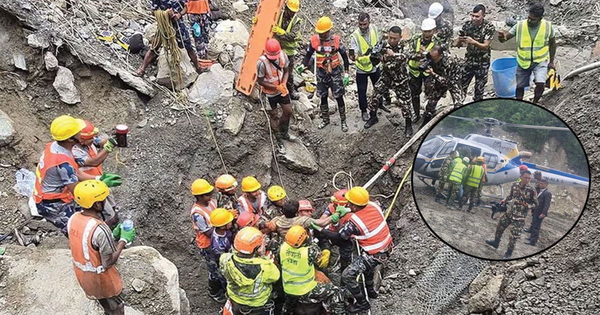त्रिशूली ३' ए'को सुरूङभित्र एक शव भेटियो, उद्दार जारी