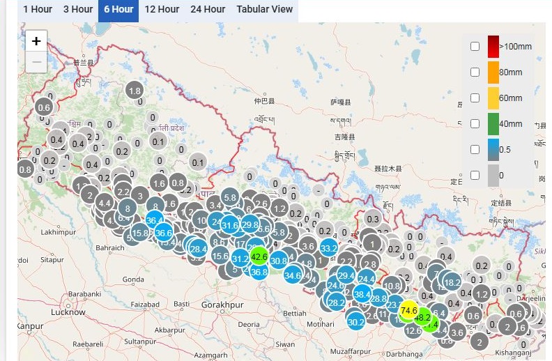 देशका धेरैजसो ठाउँमा वर्षा : आज पनि मधेशसहित पाँच प्रदेशमा पानी पर्ने