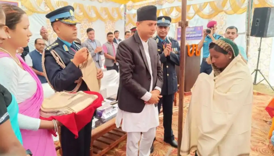 वीरगन्जमा पनि मनाइयो ७० औं प्रहरी दिवस : अमर शहिद प्रहरीका परिवार सम्मानित