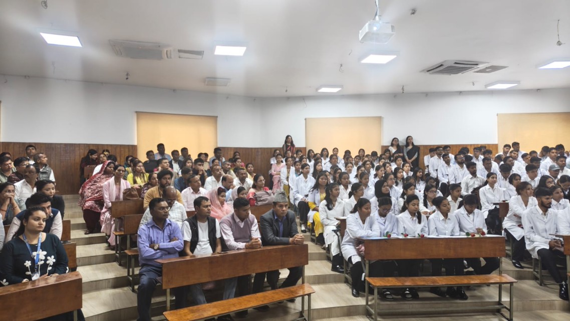 नेशनल मेडिकल कलेजद्वारा नयाँ शैक्षिक सत्रका विद्यार्थीहरूका लागि स्वागत तथा अभिमुखीकरण कार्यक्रम सम्पन्न