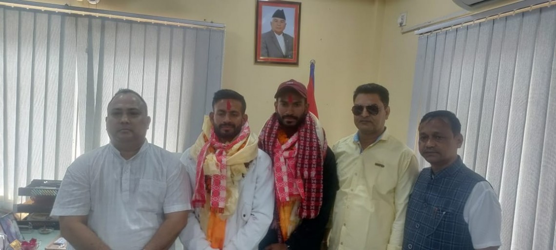 गृहनगरमा आरिफ र आसिफलाई वीरगन्ज महानगरको भव्य स्वागत र सम्मान