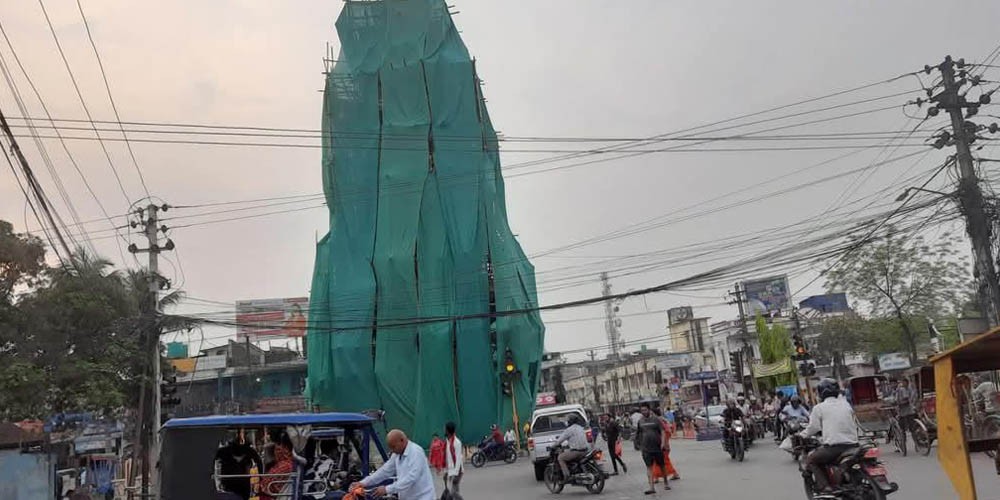 घुम्टोमा घण्टाघर : मर्मतसम्भार शीघ्र पूरा गर्न वीरगञ्जवासीको माग