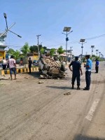 वीरगञ्जको बाईपासमा कार दुर्घटना हुँदा एकको मृत्यु, तीनजना घाईते