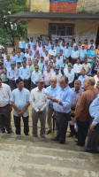 शिक्षक महासंघद्वारा धर्ना सहित ध्यानाकर्षणपत्र बुझाइयो