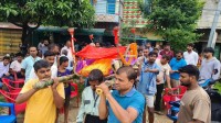 रसुवा बाढीमा बेपत्ता वीरगञ्ज र भेडिहारीका दुई युवकको कुशको पुत्ला बनाएर दाहसंस्कार