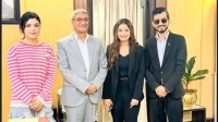 गायिका एलिना र समीक्षाले भेटे गृह मन्त्री, भेटपछि यसाे भन्छिन् एलिना
