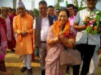 पुर्वमन्त्री अर्याललाई ठोरी गाउँपालिकामा स्वागत तथा अभिनन्दन