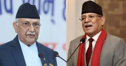प्रचण्डलाई ओलीको जवाफ– ‘तपाईंका न कुनै वाचा, न कुनै निर्णय, न कुनै काम’