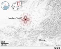 अफगानिस्तानमा भूकम्पमा परी मृत्यु हुनेको संख्या २० पुग्यो