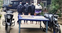 लागुऔषधसहित चार जना पक्राउ