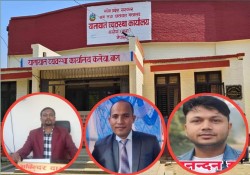 कलैया यातायात कार्यालयमा घुसको जालो, तीन जनाको लुटपाट आरोप