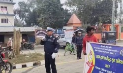 बाक्लो हुस्सुले दुर्घटनाको जोखिम बढेपछि धनुषामा ट्राफिक सचेतना अभियान