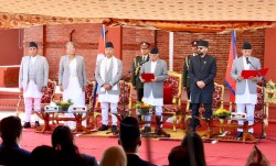 नवनियुक्त सभामुख डीपी अर्यालले लिए शपथ