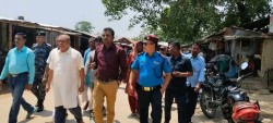 मधेश प्रदेशका गृहमन्त्री लेखीले गरे सिमावर्ती नाका भिस्वाको निरीक्षण