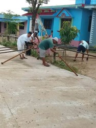 ठोरी उजालो अभियान अन्तर्गत सडक बति जडान 
