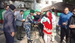 सशस्त्र प्रहरी बल नेपाल पर्साको सहकार्यमा महिला कैदीबन्दीलाई सल तथा न्यानो कपडा वितरण