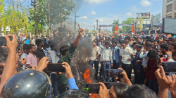 आन्तरिक विवादले परीक्षा रोकिएपछि वीरगञ्जको हरि खेतान क्याम्पस तनावग्रस्त