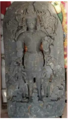 सिम्रौनगढमा पोखरी खन्ने क्रममा भेटियो सूर्य भगवानको मूर्ति