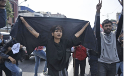 संसद् भवन अगाडि गृहमन्त्रीको विरोधमा नेविसंघको प्रदर्शन, ११ जना पक्राउ