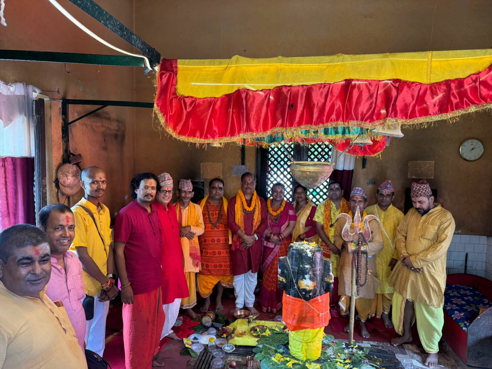 कर्मकाण्डी ब्राह्मण समाजको अगुवाइमा राष्ट्र शान्तिको कामनासहित रुद्राभिषेक