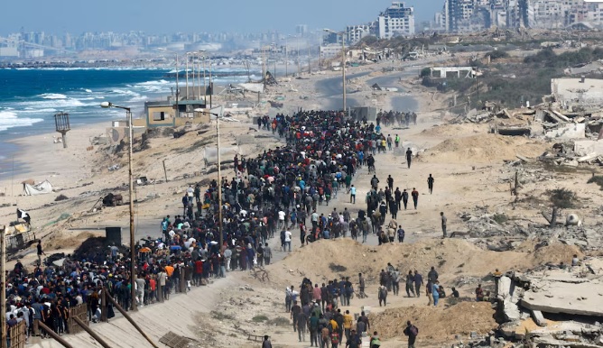 इजरायल–हमास युद्धविरामपछि गाजावासीहरू घर फर्कन थाले