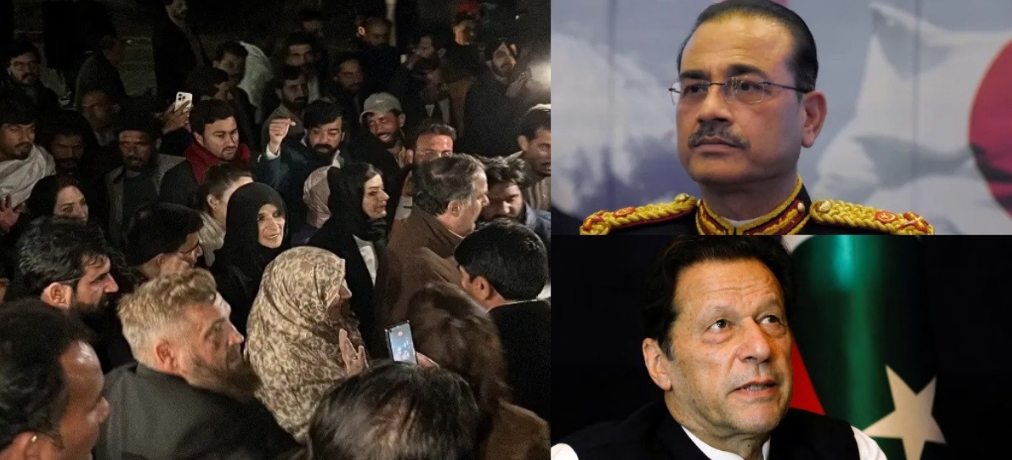 एक महिनापछि बहिनी भेट्दा जेलमा रिसले ‘चुर’ भएका इमरानले भने : यो सबै आसिम मुनिर गर्दैछन्