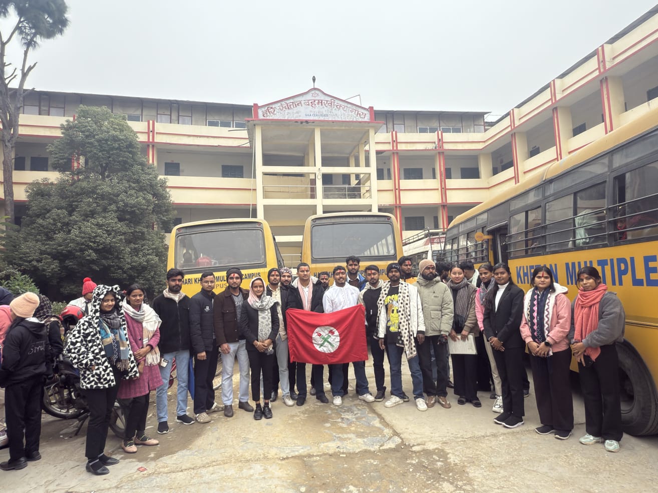 वीरगन्जमा नेपाल विद्यार्थी संघद्वारा हरिखेतान बहुमुखी क्याम्पसमा ११ सदस्यीय विद्यार्थी युनियन गठन