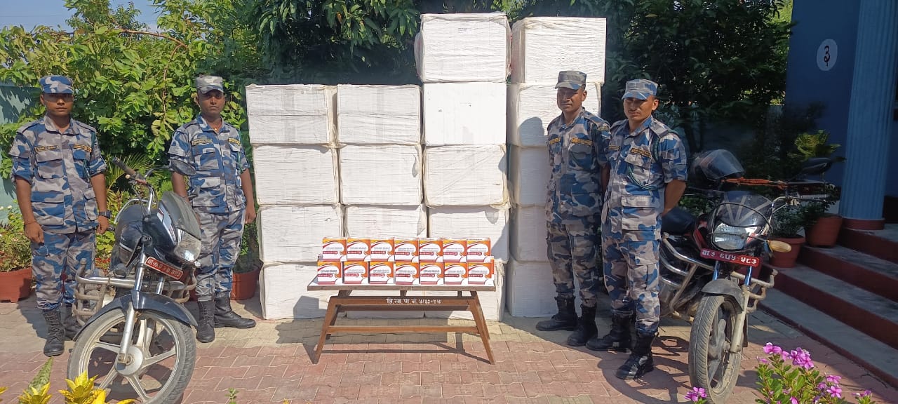 सशस्त्र प्रहरी बल पर्साद्वारा अवैध मल्टिभिटामिन ट्याब्लेट बरामद