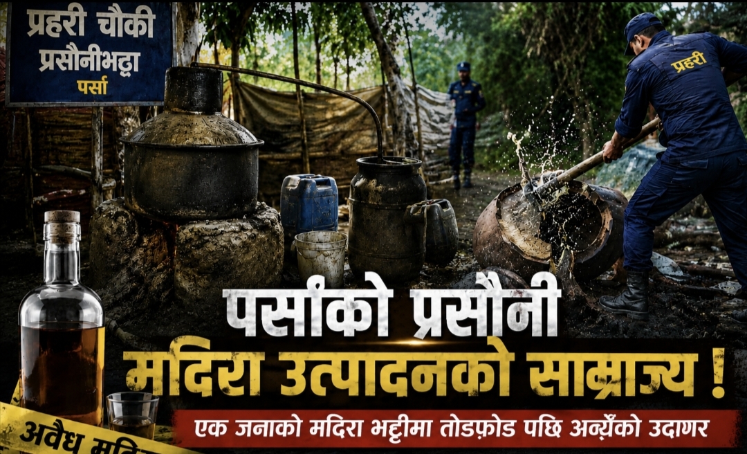 प्रसौनीमा अवैध मदिरा उत्पादनको जालो ? एक भट्टीमा कारबाहीपछि संरक्षणको आरोप सार्वजनिक