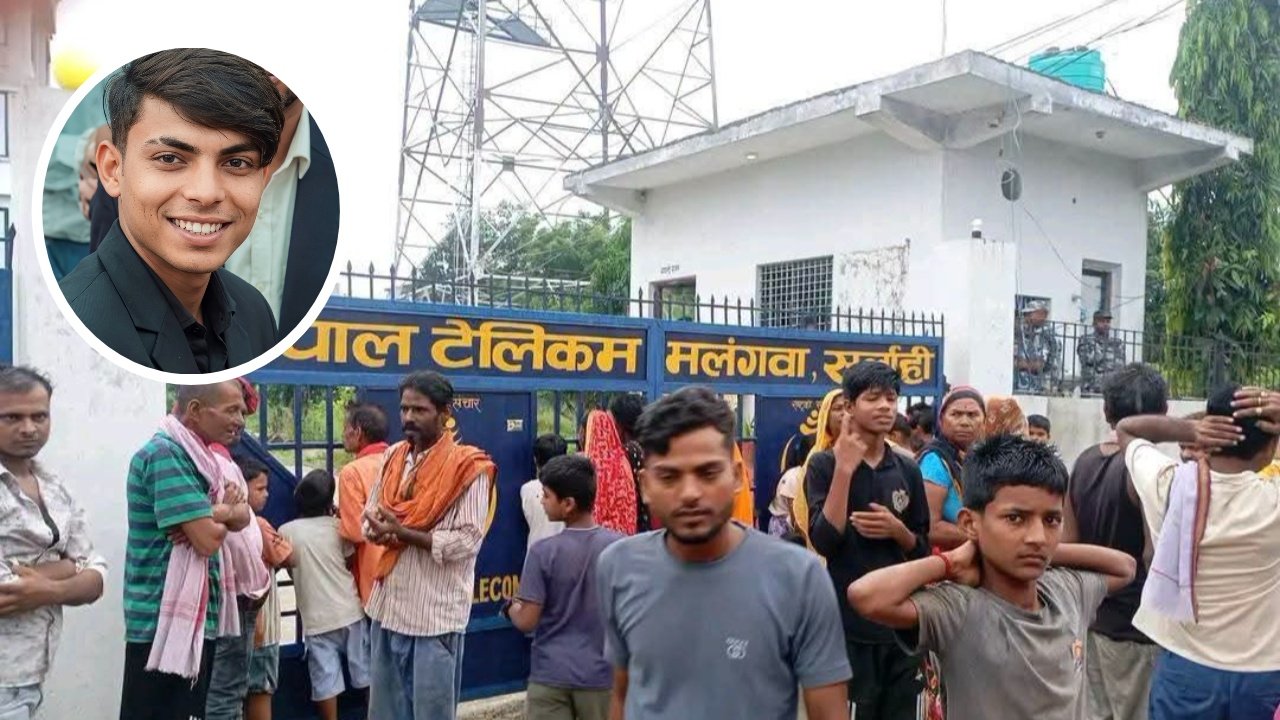 'प्रेमिकालाई नबोलाए हामफाल्छु' भन्दै ८० मिटर अग्लो टेलिकम टावरमा चढे युवक