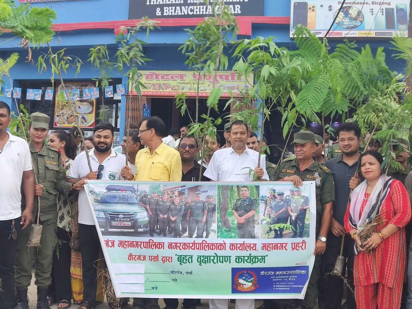 हरित र सुन्दर वीरगन्ज निर्माणका लागि वृक्षारोपण अभियानलाई निरन्तरता दिन्छौँ : का.बा. नगर प्रमुख इम्तियाज आलम