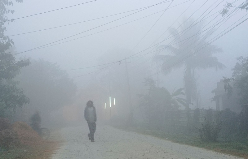 तराईका धेरैजसो ठाउँमा हुस्सु : काठमाण्डौमा बिहानको न्यूनतम तापक्रम २.९ डिग्री सेल्सियस