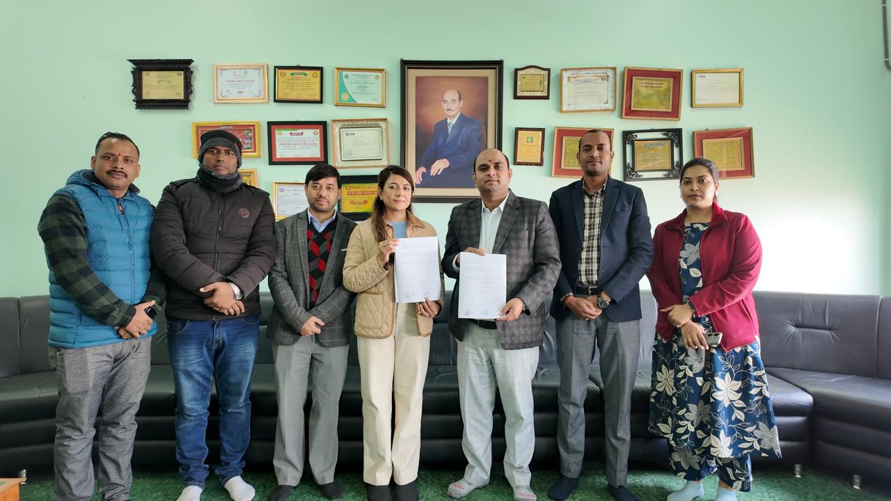 नेशनल मेडिकल कलेज र डि.ए.भी. आर.बी. केडिया स्कूलबीच स्वास्थ्य सेवा सहकार्य सम्झौता