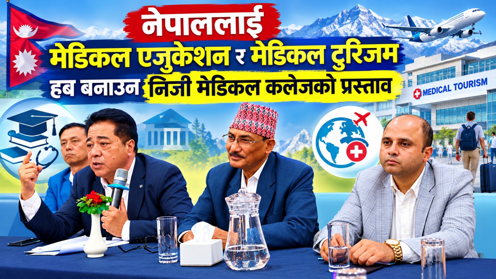 नेपाललाई मेडिकल एजुकेसन हब बनाउन निजी मेडिकल कलेजको प्रस्ताव