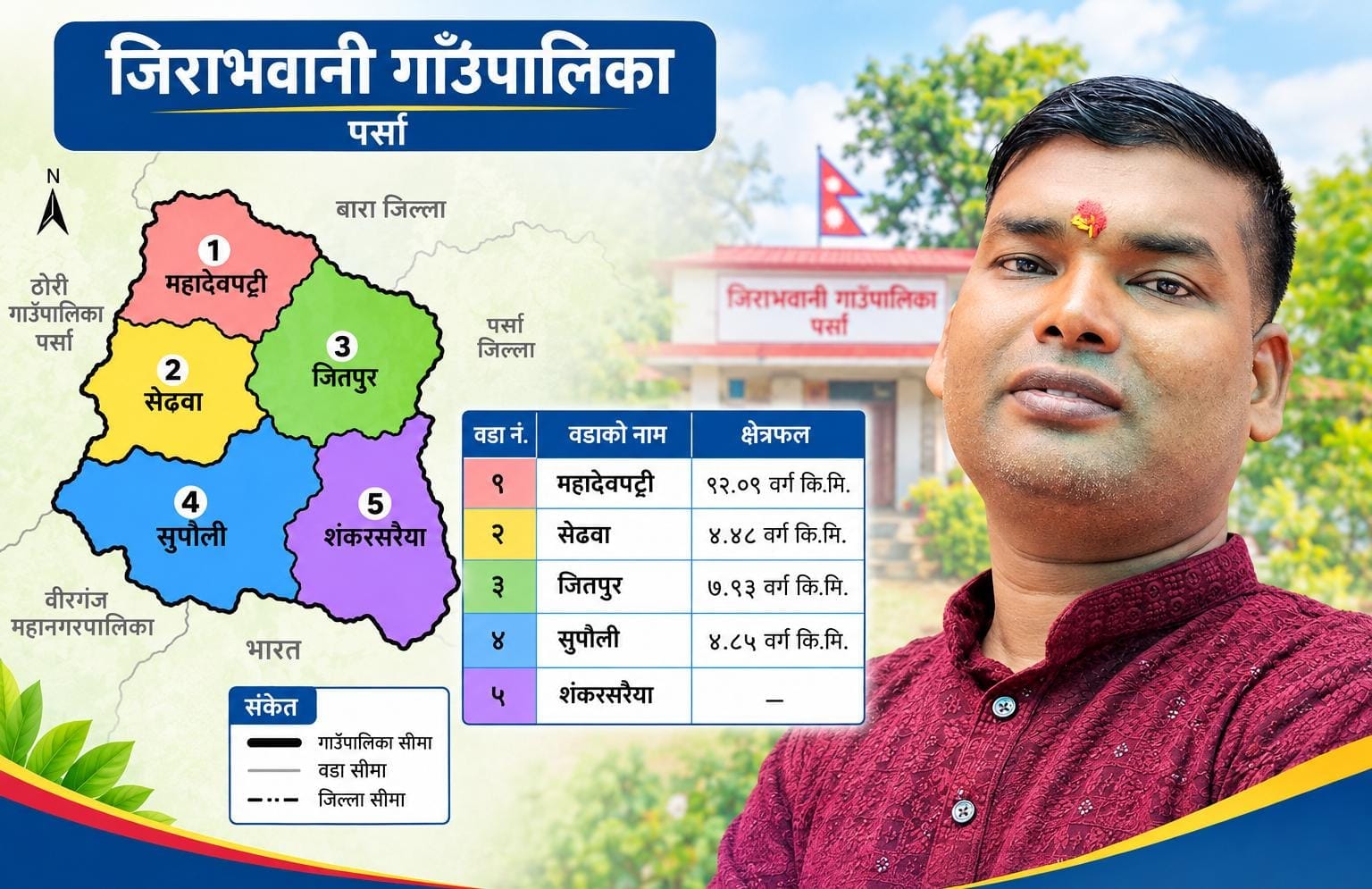 जिराभवानी गाउँपालिकाको अध्यक्षमा सरोज चौरसियाको चर्चा, युवा नेतृत्वको सम्भावनाले बढायो राजनीतिक चासो