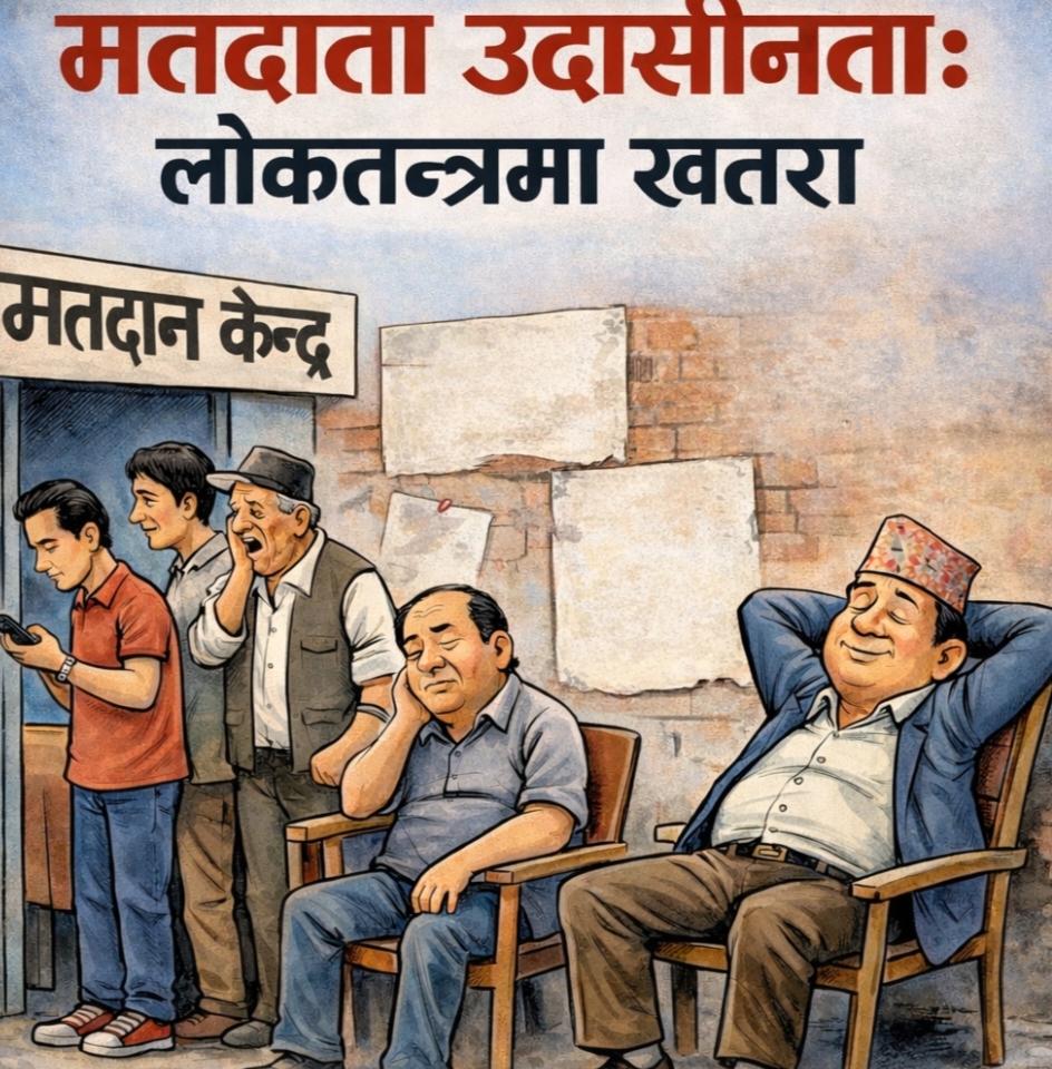 सम्पादकीय: निर्वाचन र मतदाताको उदासीनता—लोकतान्त्रिक संकटको संकेत
