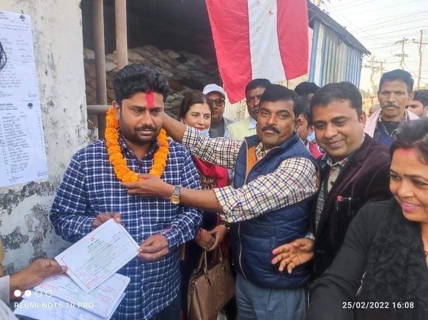 नेपाली कांग्रेस बिन्दवासनीको सभापतिमा चौरसिया निर्विरोध निर्वाचित ।