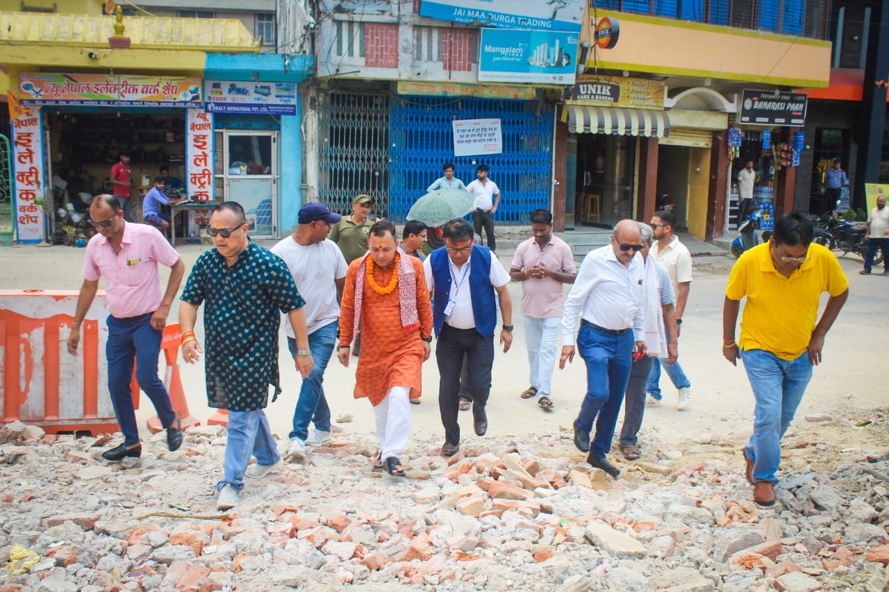 अयोध्याधामका मुख्य आचार्य वीरगंजमा, मेयरले गराए धार्मिक स्थलको अवलोकन