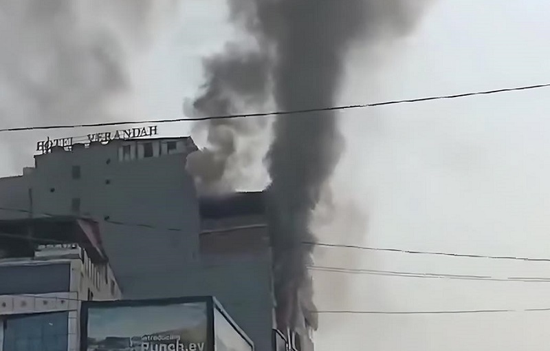 इटहरीको सेन्टर प्लाजामा आगलागी