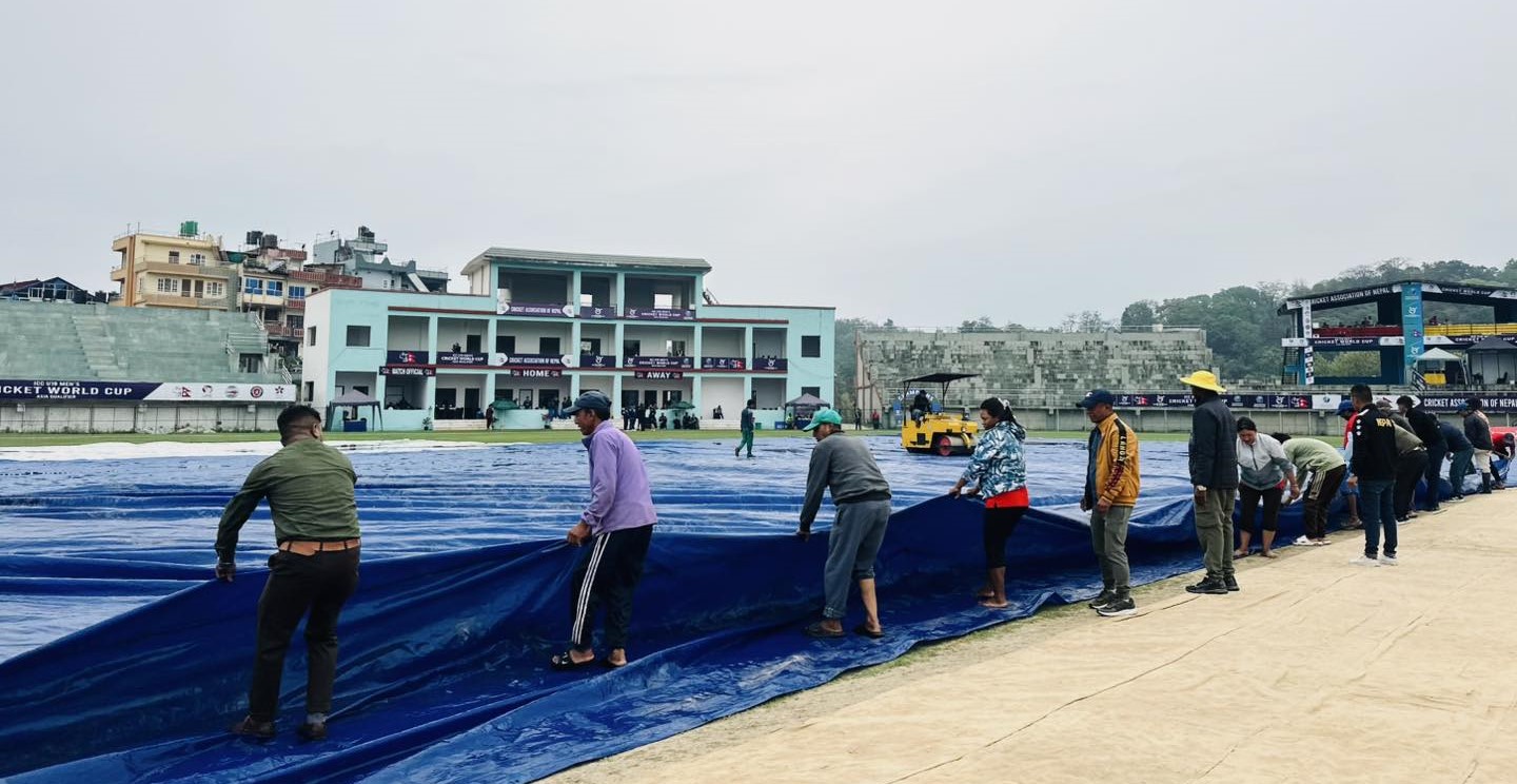 वर्षाका कारण खेल रद्द हुँदा नेपाल विश्वकपमा छनोट हुन असफल