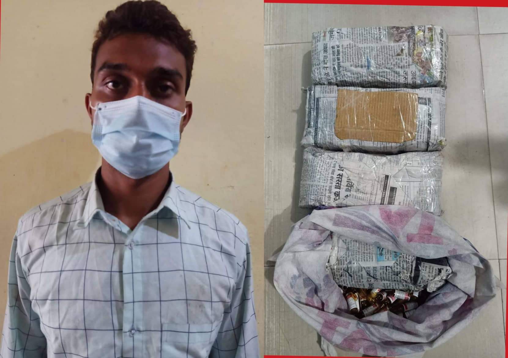 लागूऔषधसहित बीरगञ्ज रामगढवाका एक जना पक्राउ।