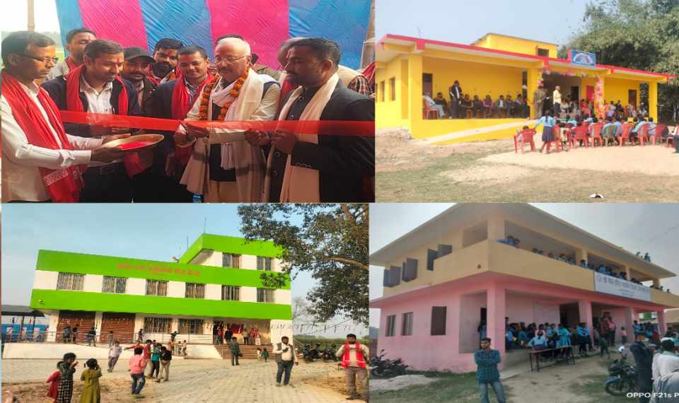 प्रजातन्त्र दिवसको अवसरमा जगरनाथपुरमा नवनिर्मित विभिन्न भवनहरूको उद्घाटन ।