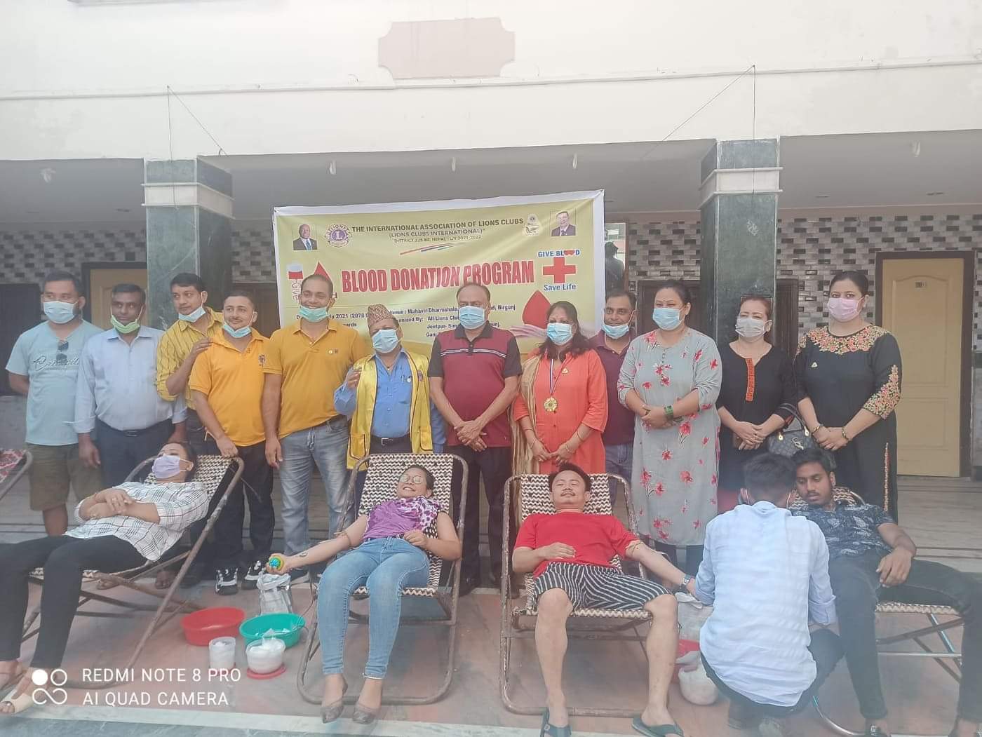 लायन्स क्लबको रक्तदान कार्यक्रममा १३ महिला सहित ८७ जनाद्वारा रक्तदान।