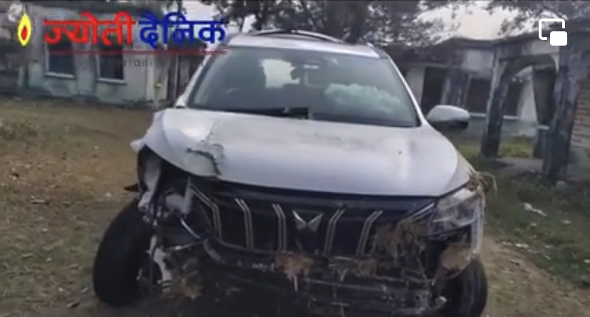 कलैयामा भारतीय गाडीको ठक्करबाट २ जनाको मृत्यु, चालक फरार।