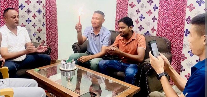 बलात्कार मुद्दामा सफाइ पाएको भोलिपल्टै डिएसपीनिवासमा पार्टी