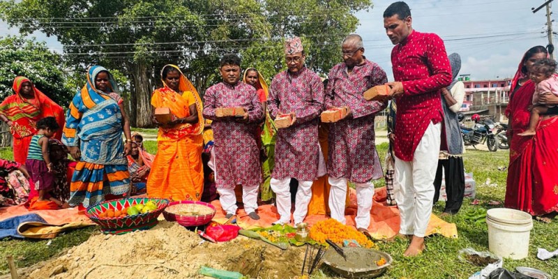 लहानमा श्रमिक महिलाका लागि भवन निर्माण सुरू