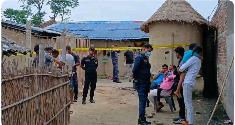 बारामा मासु काट्ने दाउ प्रहार गरी श्रीमतीको हत्या, श्रीमान् पक्राउ