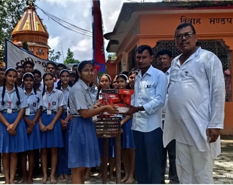 बिरगंज साउथ जोन सेकेन्ड्री स्कूलका विद्यार्थीहरूद्वारा धार्मिक स्थल संरक्षणमा अनुकरणीय पहल