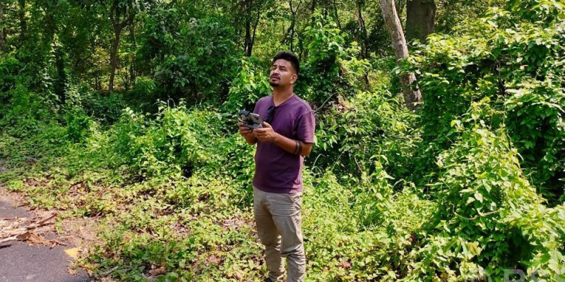 रौतहटमा ‘ड्रोन’बाट वनक्षेत्रको निगरानी