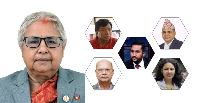 नवनियुक्त पाँच मन्त्रीले २ बजे पद तथा गोपनीयताको शपथ लिँदै